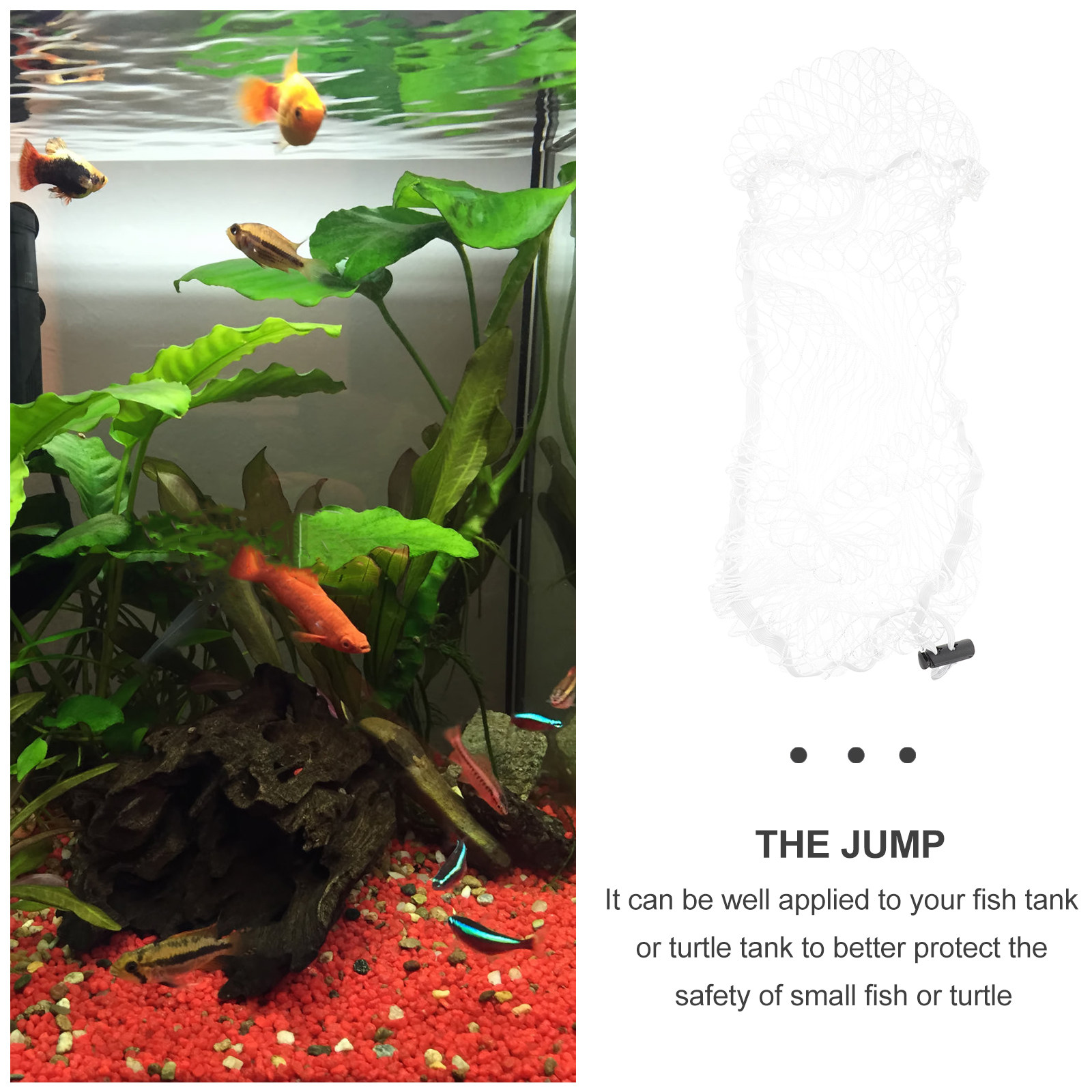 Aquarium Fish Escape - Fish Tank Anti-Jumping Net Premium Nylon