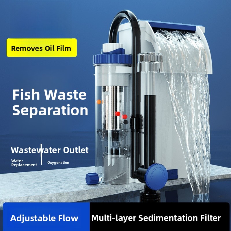 Aquarium Fish Small - Mensence Fish Tank Filter Oxygenator Three-In-One