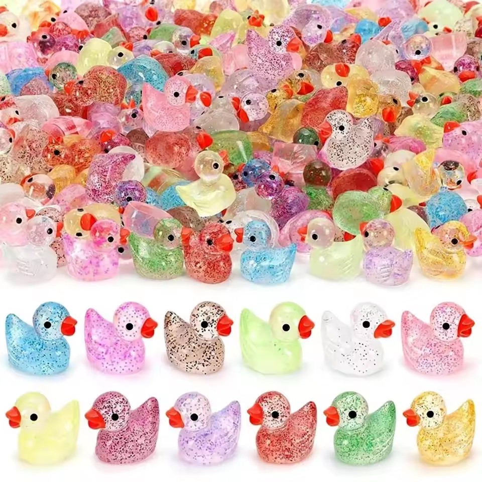 Aquarium Fish Small - ~ Miniature resin duck with purpurine,
