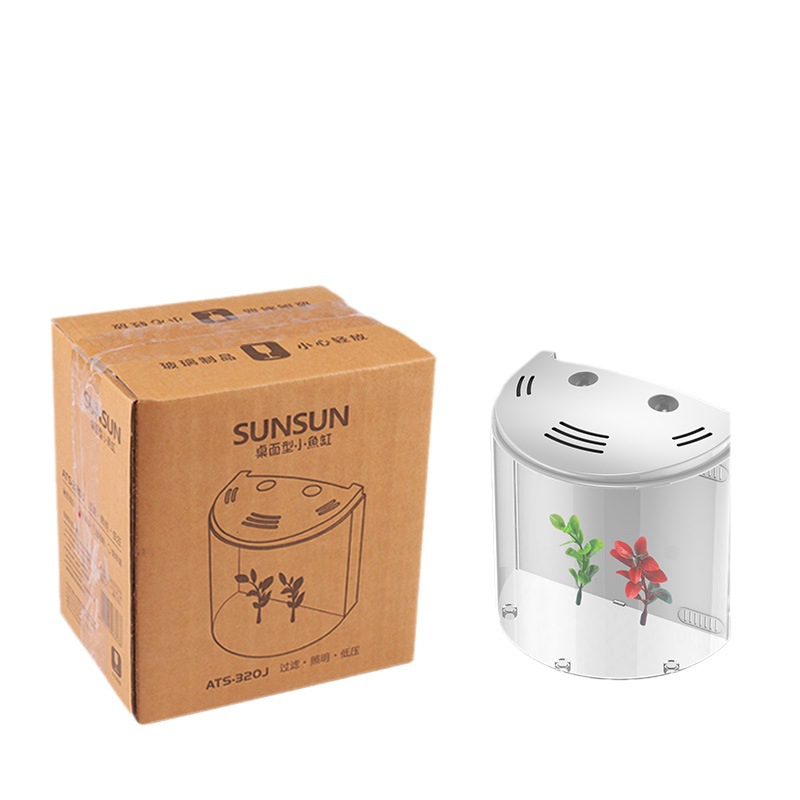 Mini Acrylic Fish Tank, ATS De - Aquarium Fish Low Maintenance のレビューと価格