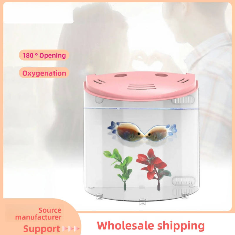 Mini Acrylic Fish Tank, ATS De - Aquarium Fish Low Maintenance のレビューと価格