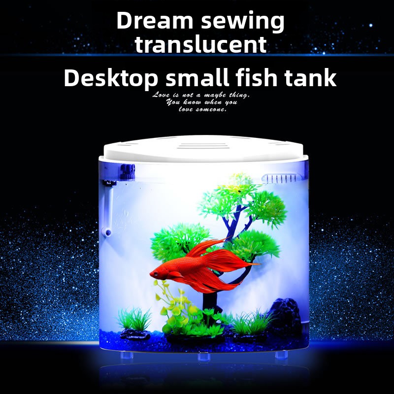 Mini Acrylic Fish Tank, ATS De - Aquarium Fish Low Maintenance のレビューと価格