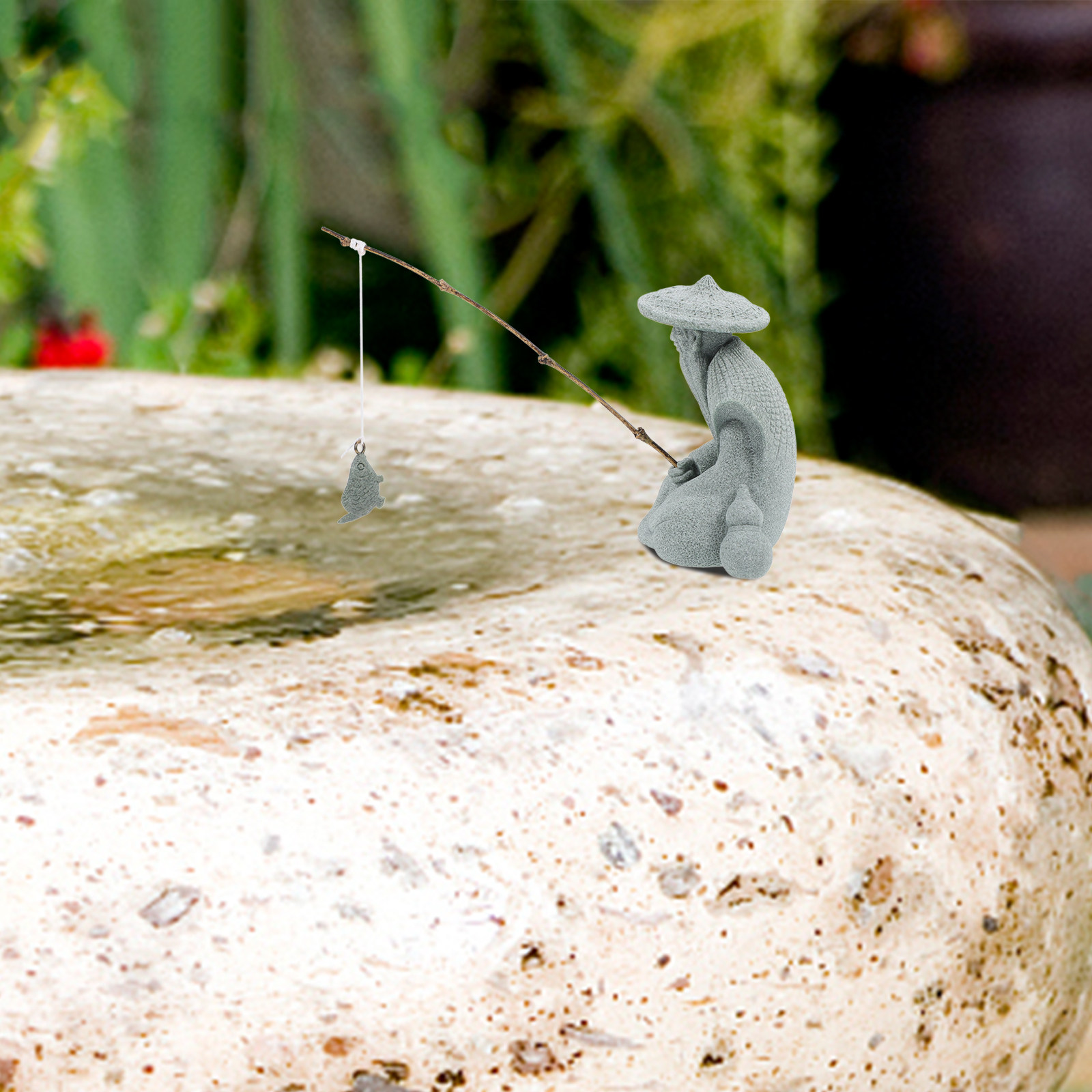 Mini Fisherman Statue Resin Ga - Aquarium Fish Japanese のレビューと価格
