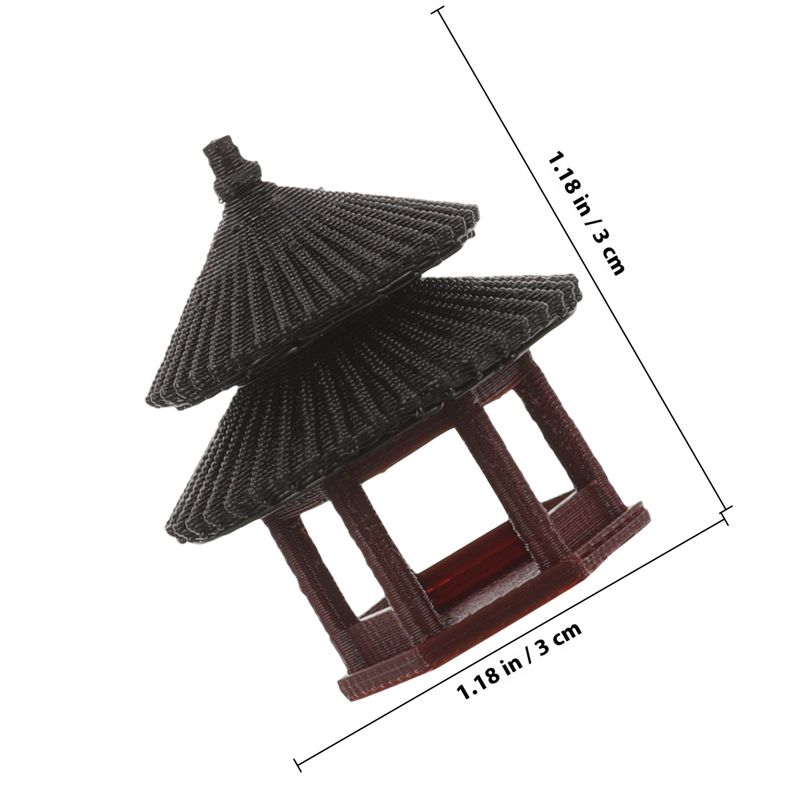 Miniature Pavilion Statue For  - Aquarium Fish Japanese のレビューと価格