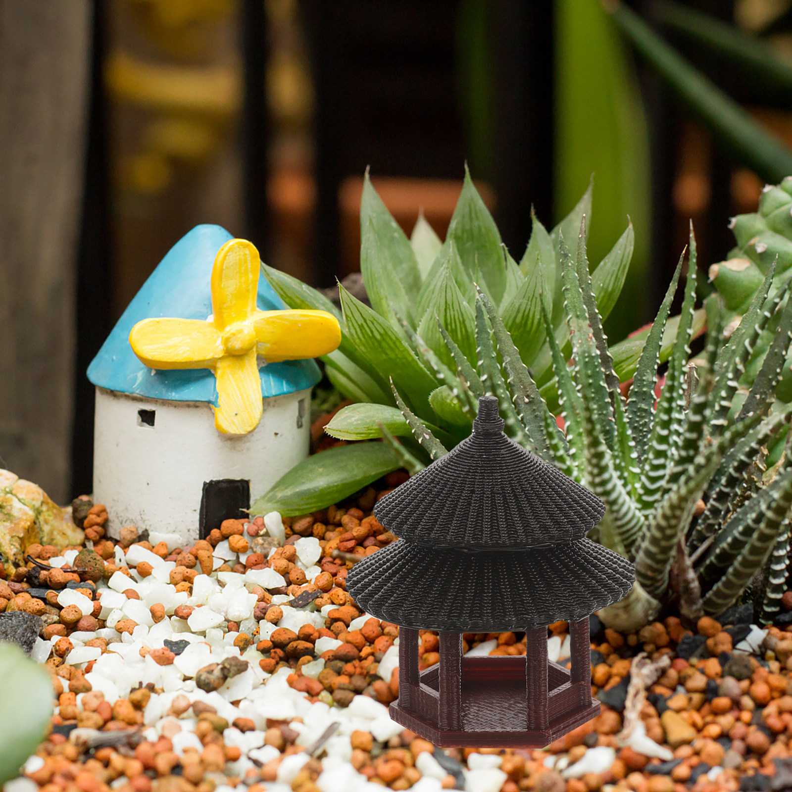 Miniature Pavilion Statue For  - Aquarium Fish Japanese のレビューと価格