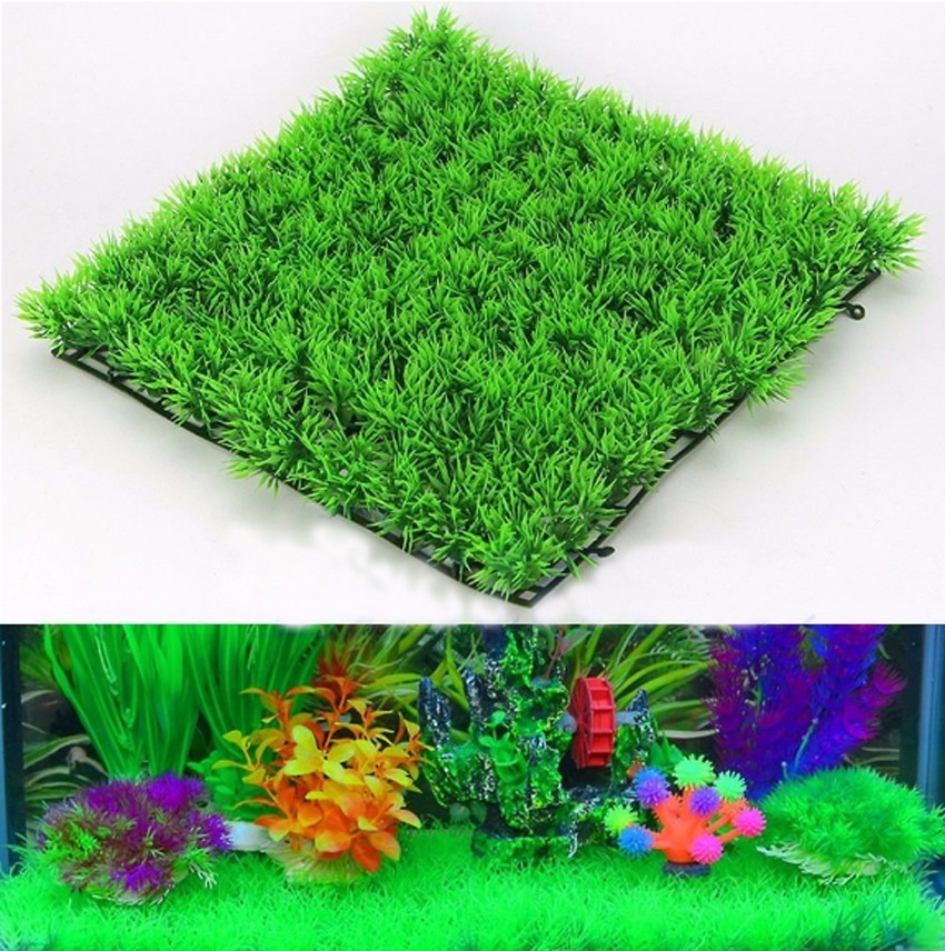 Artificial Green Grass Plant L - Aquarium Fish Green のレビューと価格
