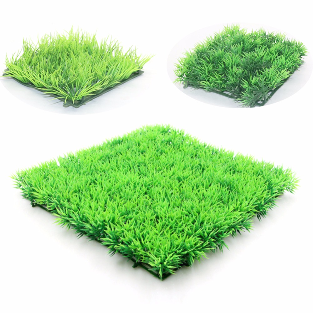 Artificial Green Grass Plant L - Aquarium Fish Green のレビューと価格