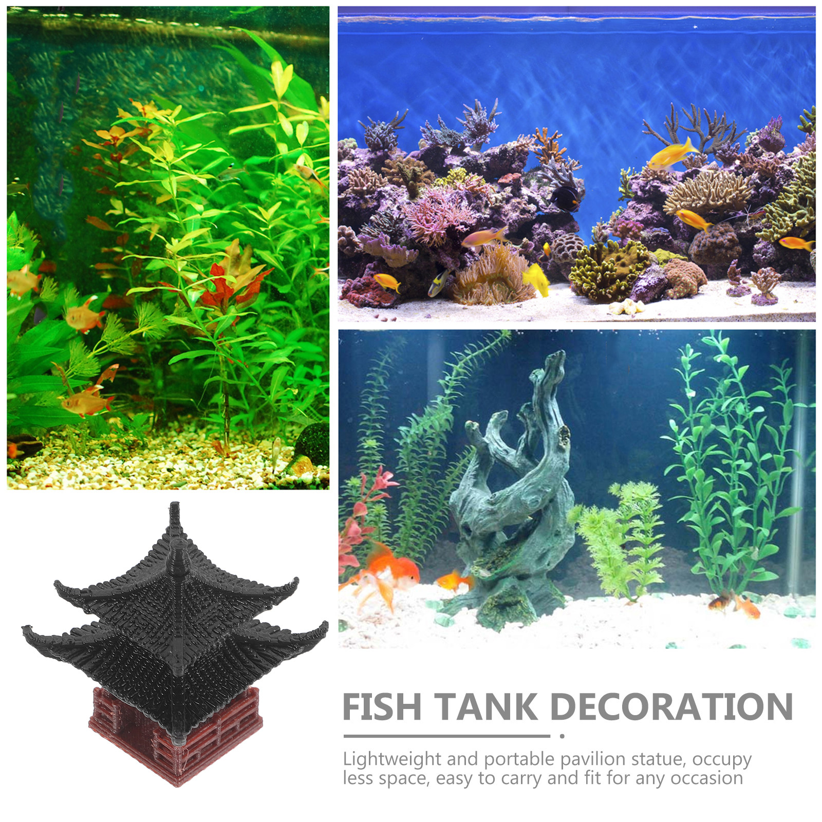 Pavilion Landscaping Ornament  - Aquarium Fish Japanese のレビューと価格