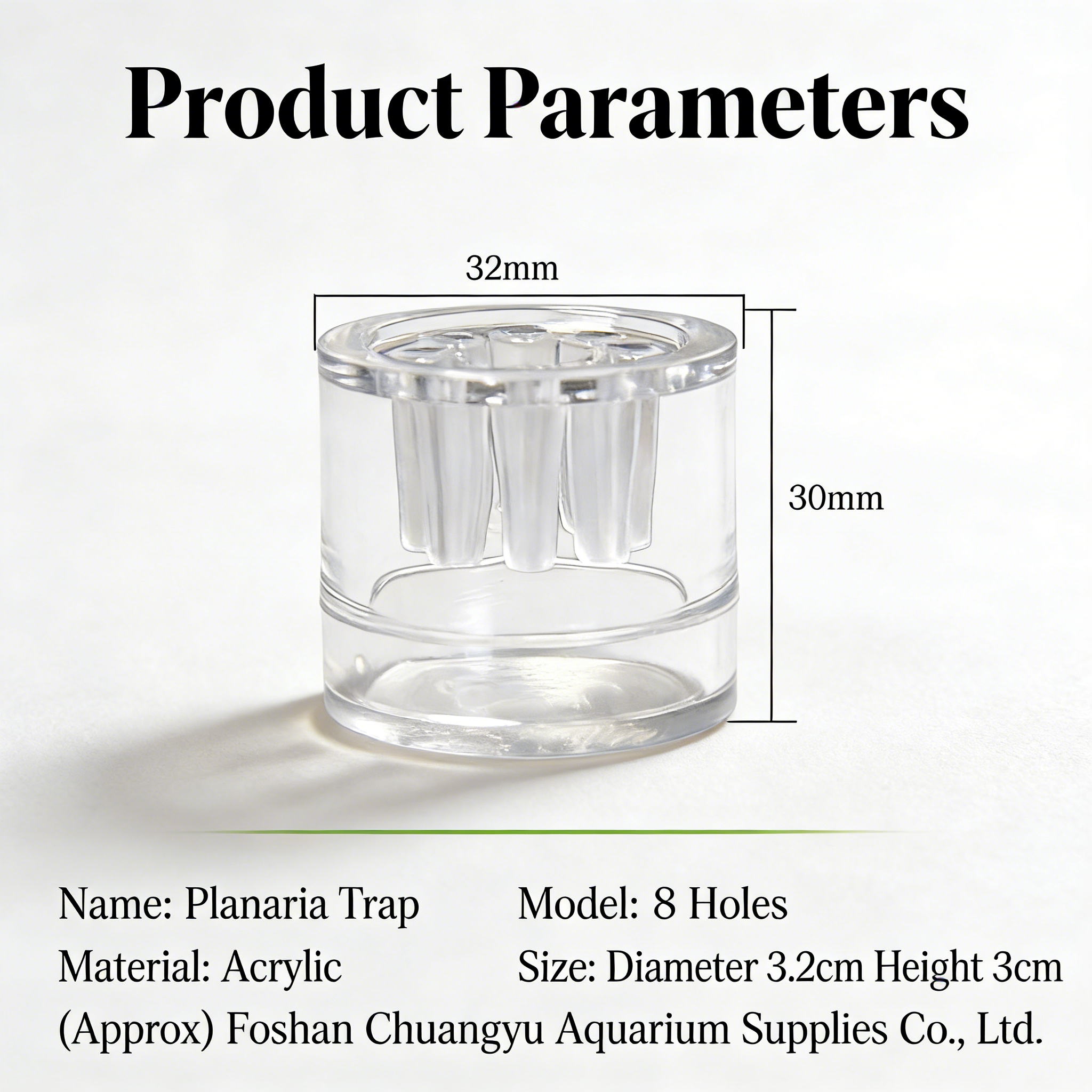 2Pcs Acrylic Planaria Trap 8-H - Aquarium Fish Escape のレビューと価格