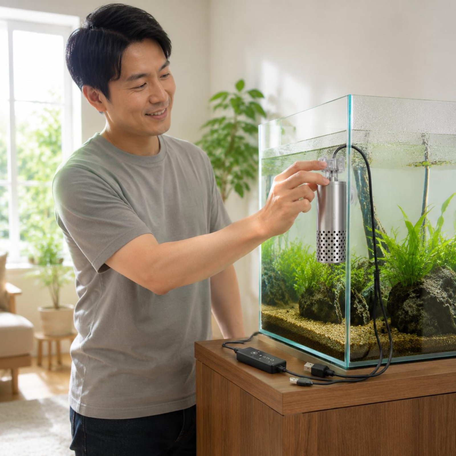 Electric Surface Skimmer Quiet - Aquarium Fish Low Maintenance のレビューと価格
