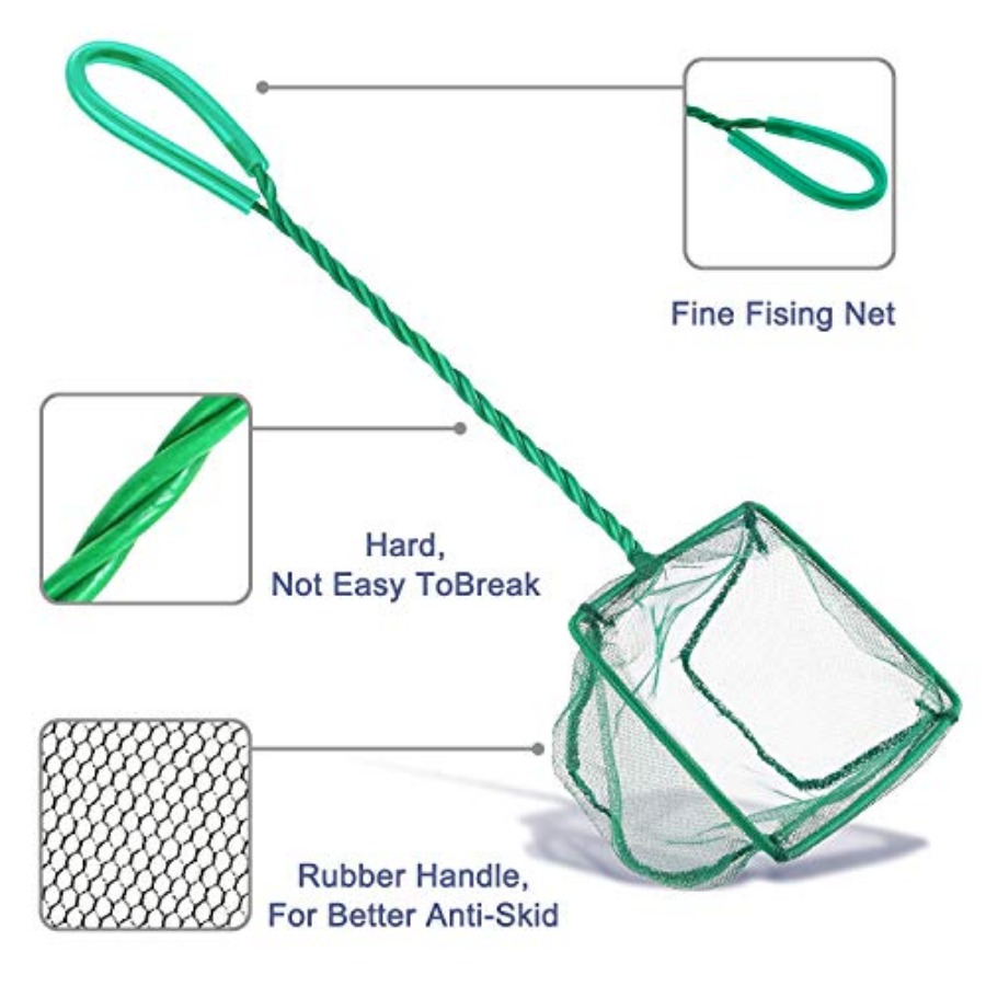 Aquarium Fish Nets, 4 Inch Sma - Aquarium Fish Green のレビューと価格