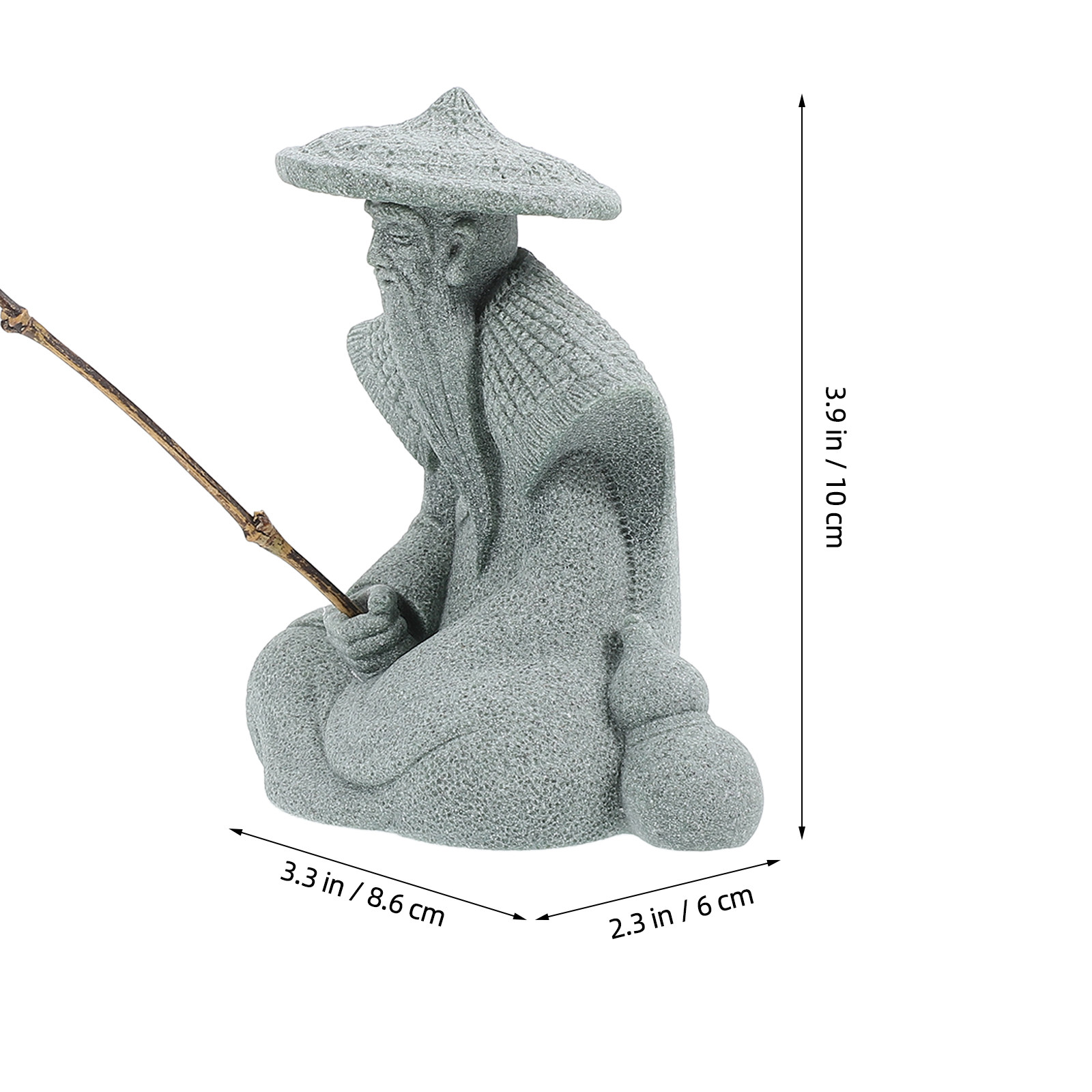Resin Fisherman Statue Mini fo - Aquarium Fish Japanese のレビューと価格
