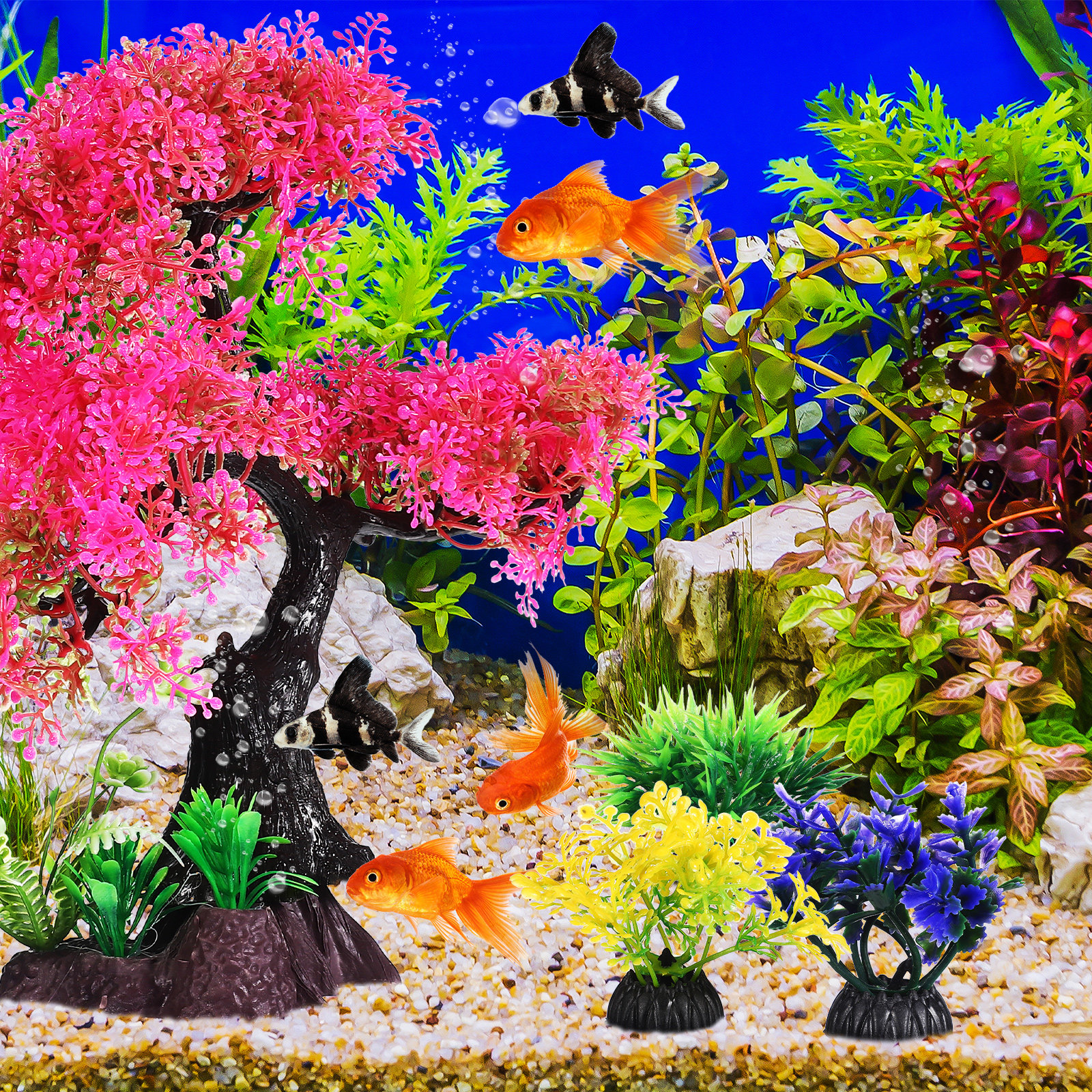 10Pcs Realistic Aquarium Plant - Aquarium Fish Low Maintenance のレビューと価格