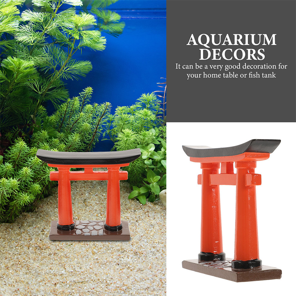 2Pcs Japanese Torii Gate Mini  - Aquarium Fish Japanese のレビューと価格