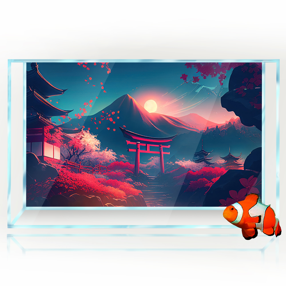 Aquarium Background Sticker De - Aquarium Fish Japanese のレビューと価格