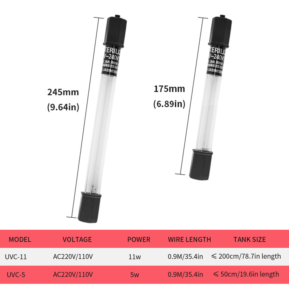 5W/11W Aquarium Clean Light UV - Aquarium Fish Green のレビューと価格
