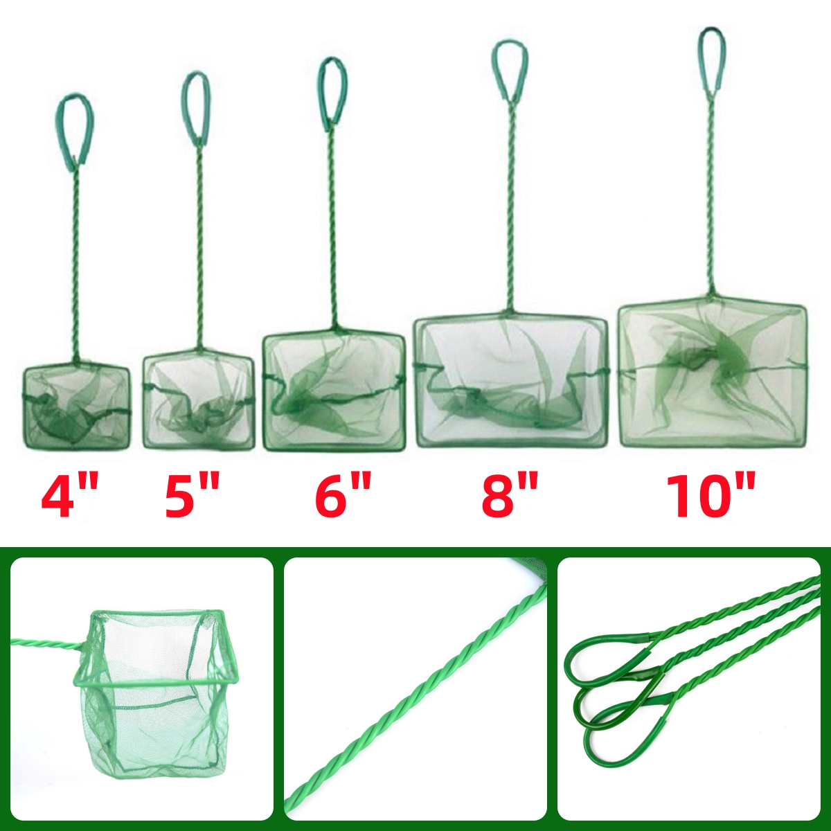 3~10 Inch Portable Nylon Green - Aquarium Fish Green のレビューと価格