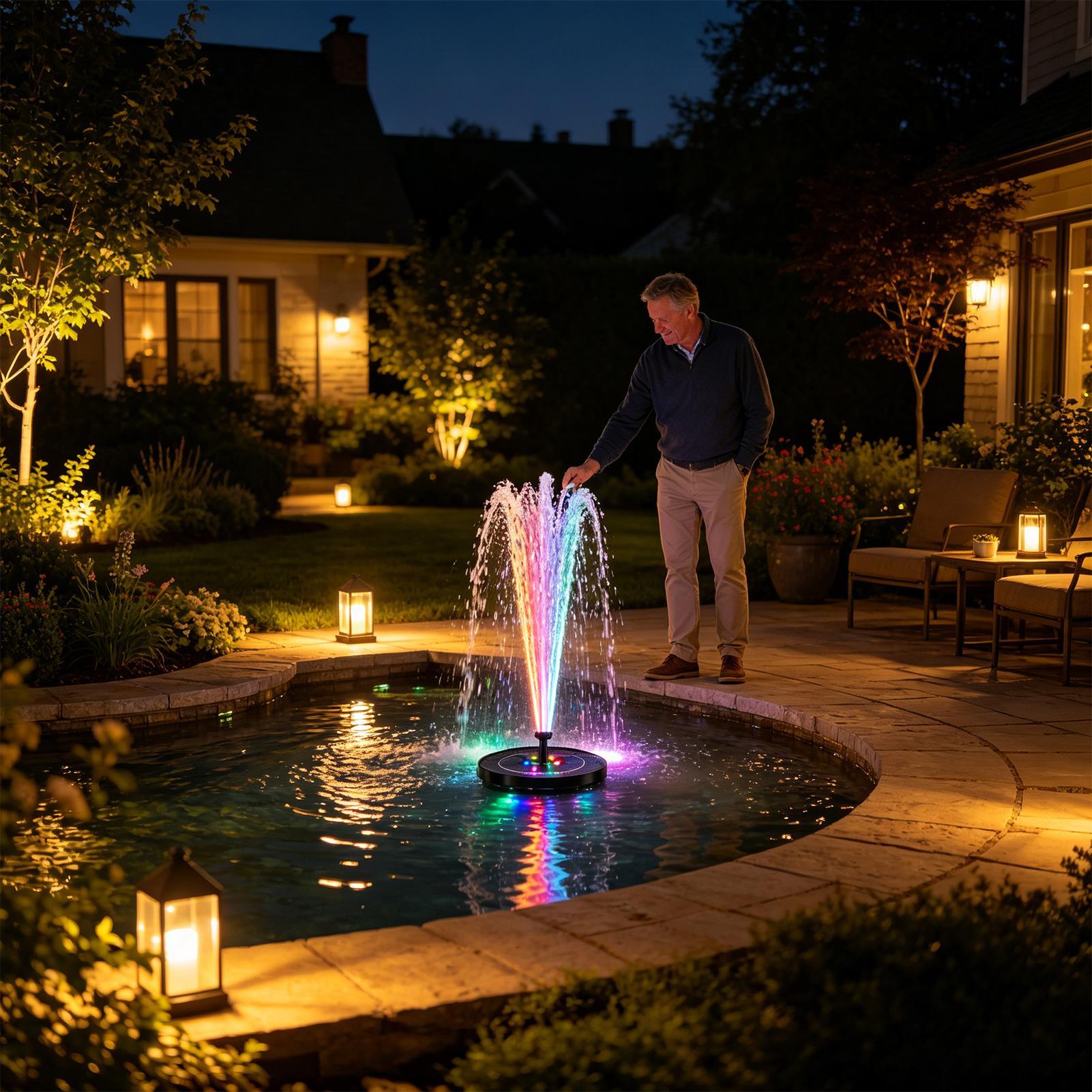 Floating Solar Bird Bath Fount - Aquarium Fish Escape のレビューと価格
