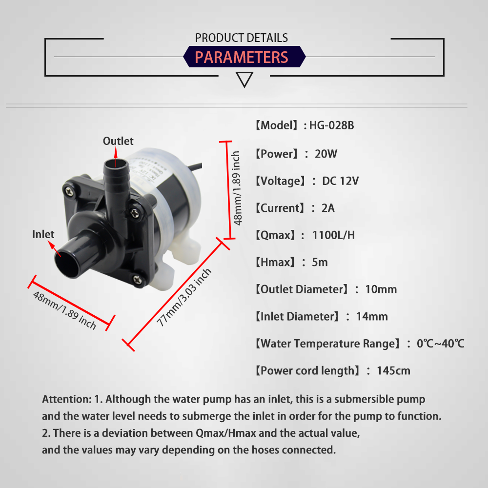 12V DC Brushless Small Submers - Aquarium Fish Small のレビューと価格