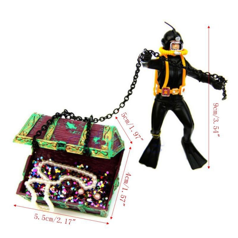 1PC Fish Tank Decoration Treas - Aquarium Fish Price のレビューと価格