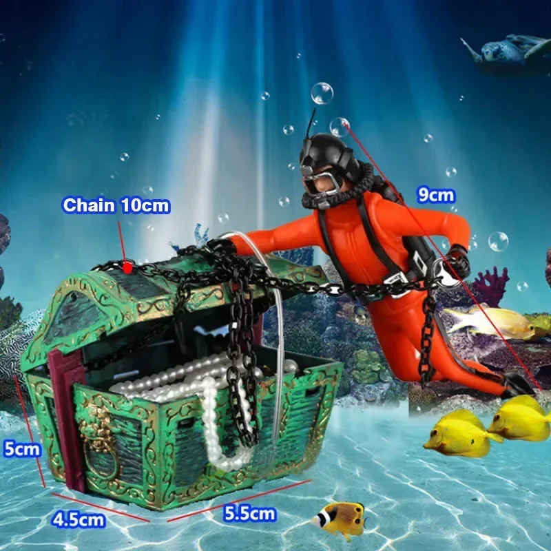 Resin Treasure Hunter Diver Fi - Aquarium Fish Price のレビューと価格