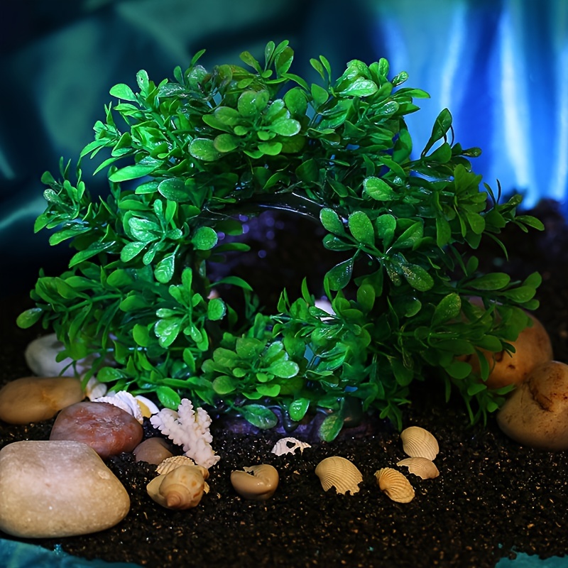 Underwater Wreath Artificial U - Aquarium Fish Green のレビューと価格