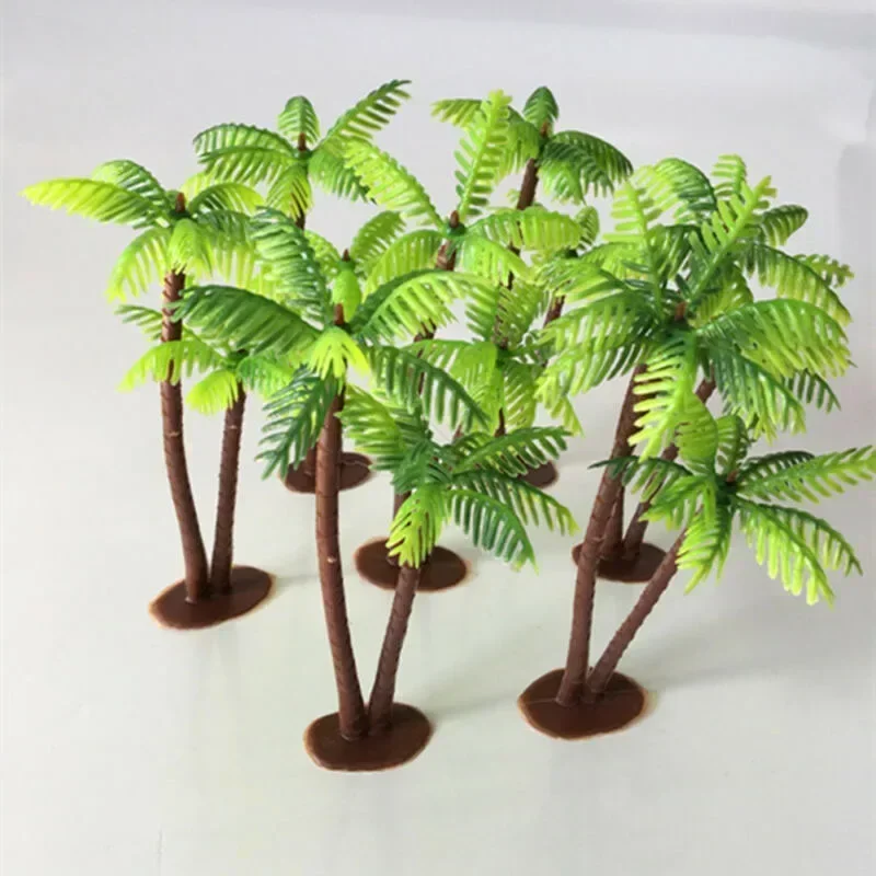 5Pcs Mini Plastic Coconut Palm - Aquarium Fish Small のレビューと価格