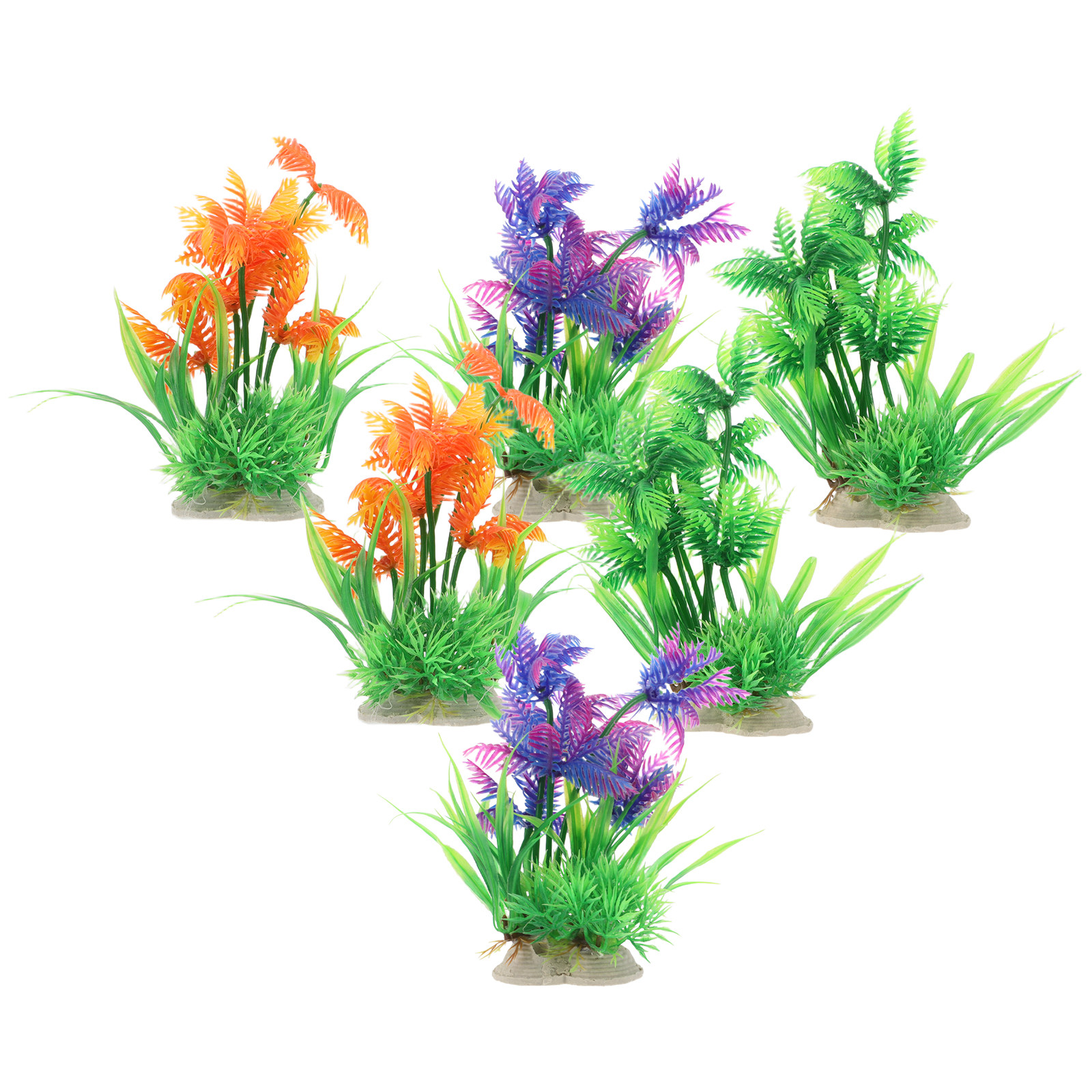 6pcs Artificial Plants Lifelik - Aquarium Fish Low Maintenance のレビューと価格